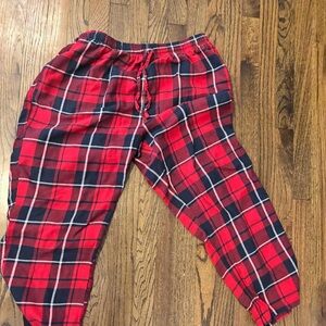 Nautica Red and Blue Plaid pajama pants